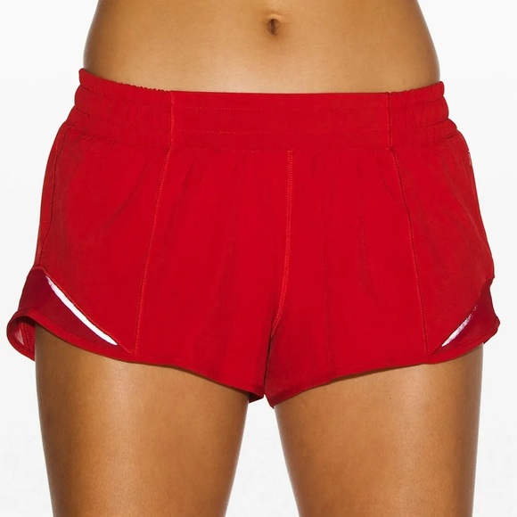 lululemon athletica Pants - Red Lululemon Hotty Hots (Size 0 and 2.5”)
